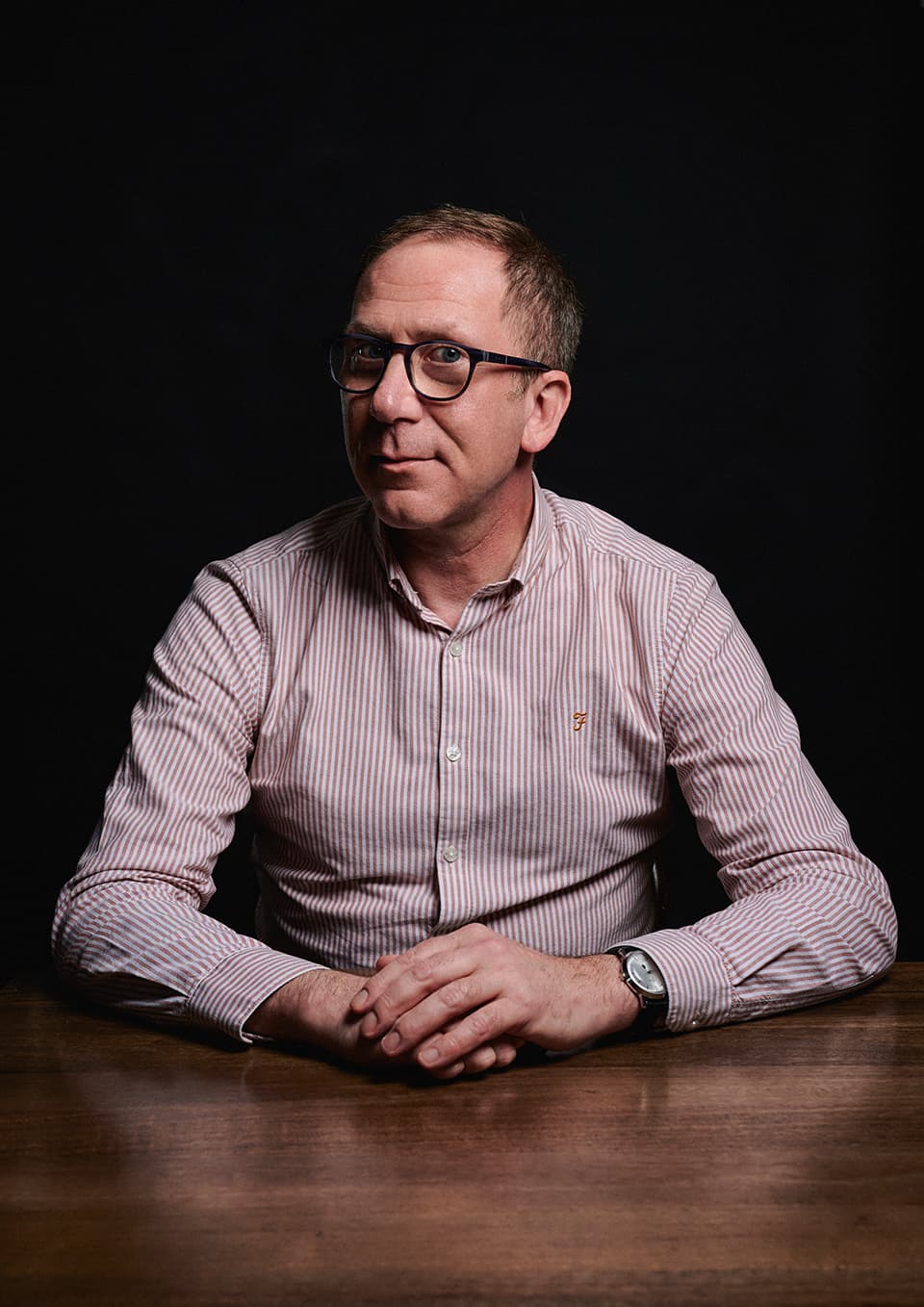 Author Portrait of Crime Writer Chris Bridges in London